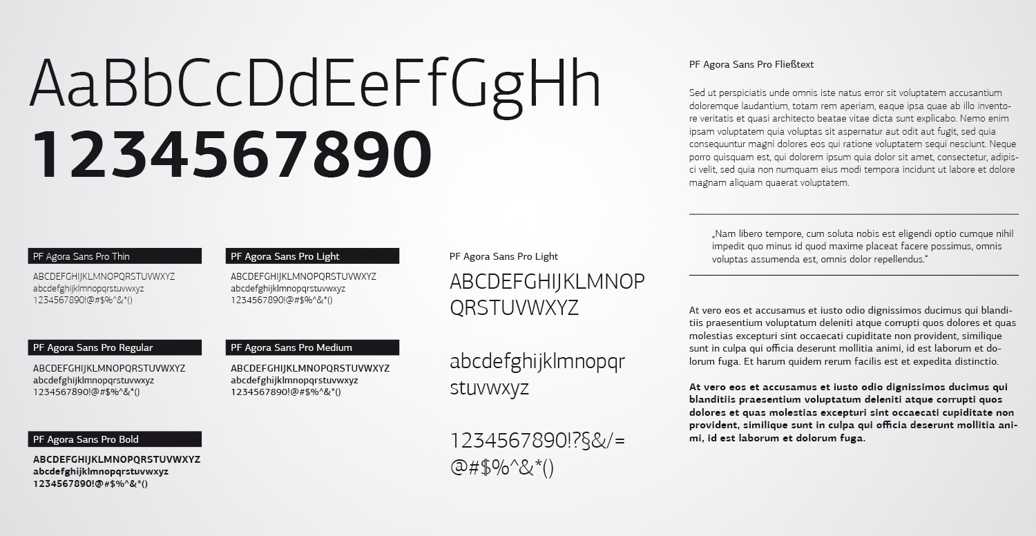 Zu sehen ist ein Schriftstück mit dem Alphabet, Ziffern und Zeichen in verschiedenen Schriftstilen