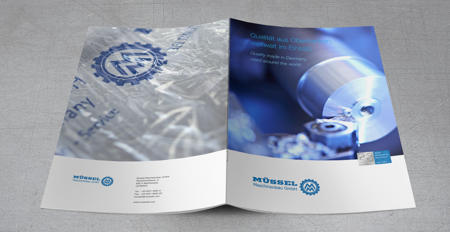Imagebroschüre der Firma Müssel Maschinenbau