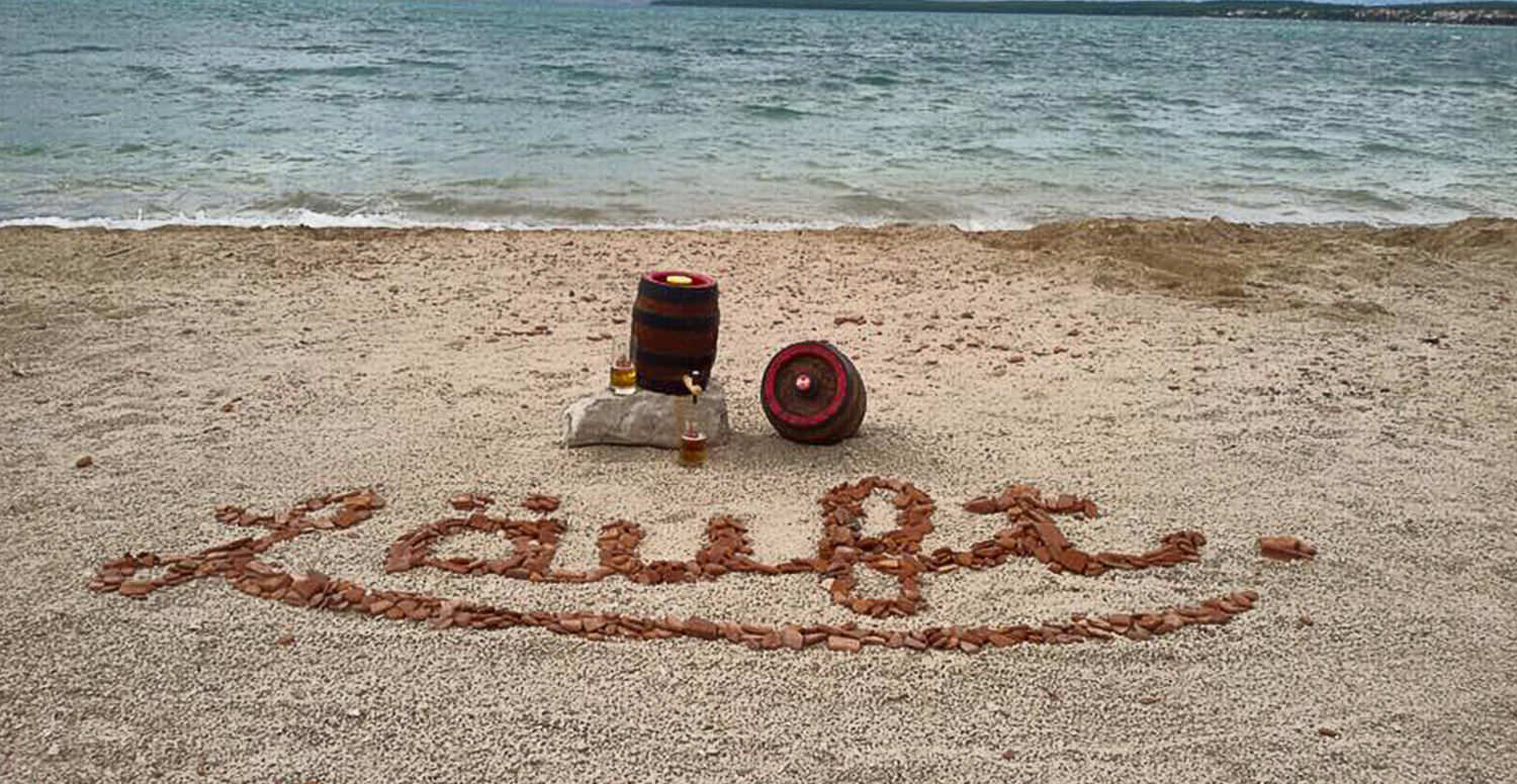 Langbräu Strand läuft