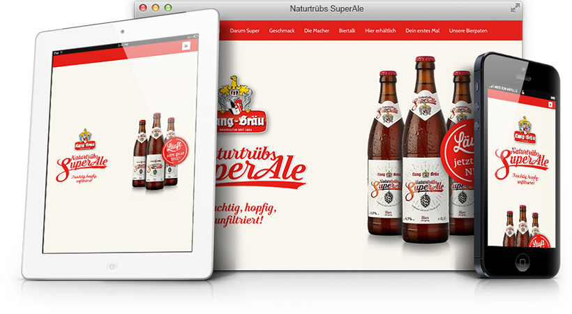 SuperAle Website Responsive
